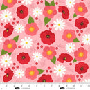 The Bright Side - Daisy and Poppy Flowers - Pink
