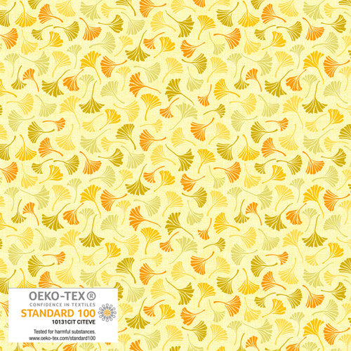 Quilting Rainbow - Ginkgo Leaf - Light Yellow