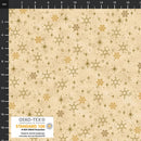 Snow Crystals - Snowflake - Beige/Gold