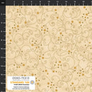 Snow Crystals - Trailing Stars - Beige/Gold