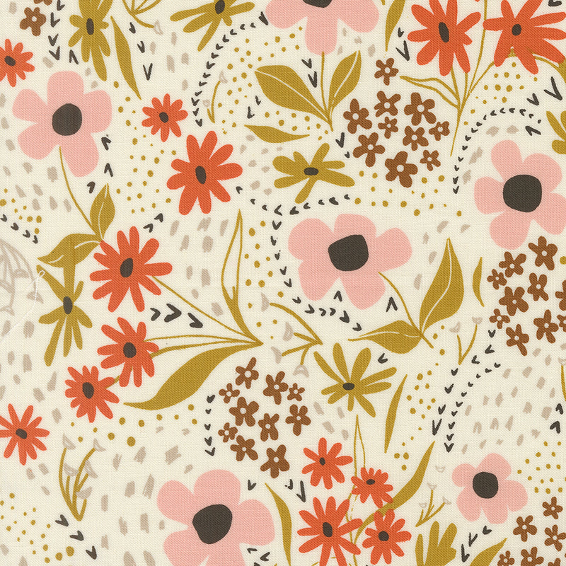 Night Owl - Feedsack Floral - Cloud