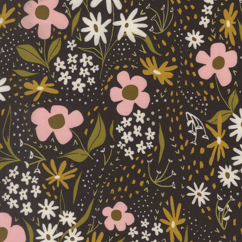 Night Owl - Feedsack Floral - Midnight