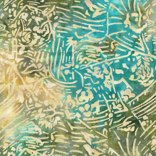 Lavandin - Floral Vines - Turquoise Green