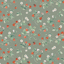 Robin - Strawberries - Dark Sage