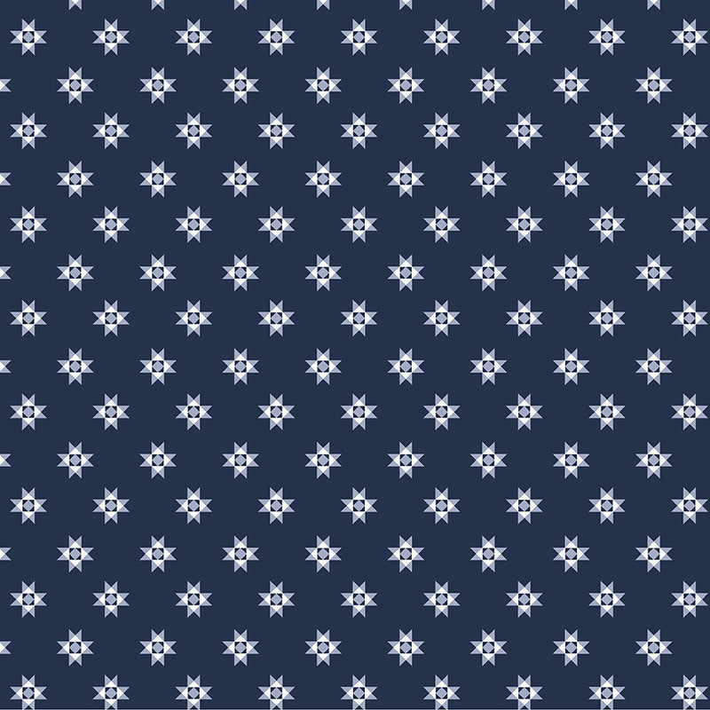 Front Porch - Quilt Star - Navy