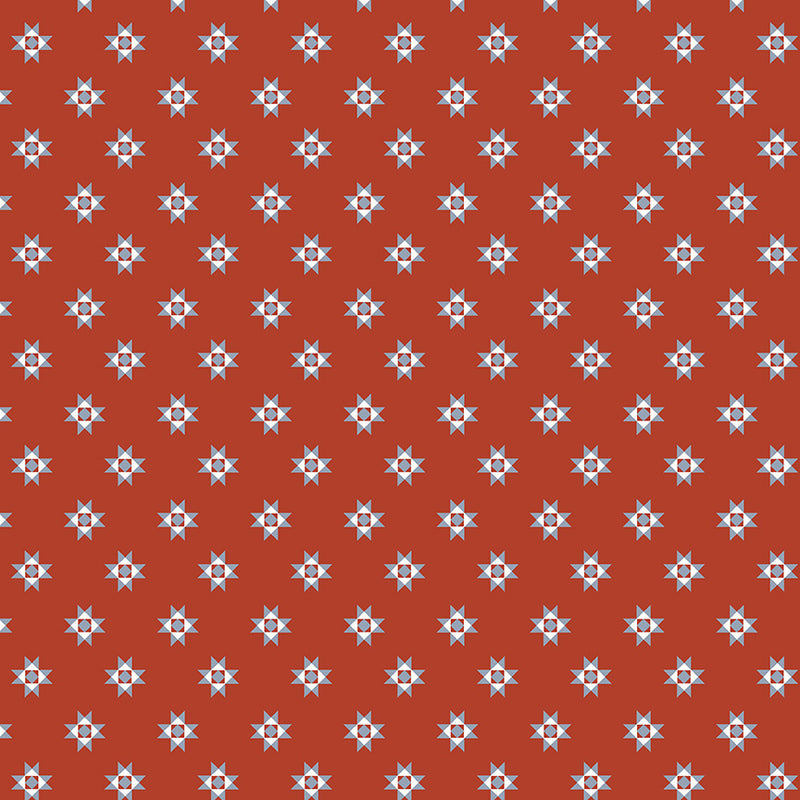 Front Porch - Quilt Star - Red