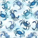 Ocean Life Wideback - Blue Crabs - Mist