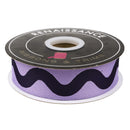 Floral Reef Webbing - Big Squiggle - Ultraviolet