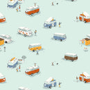 Heather Ross Favorites - Bus - Aqua
