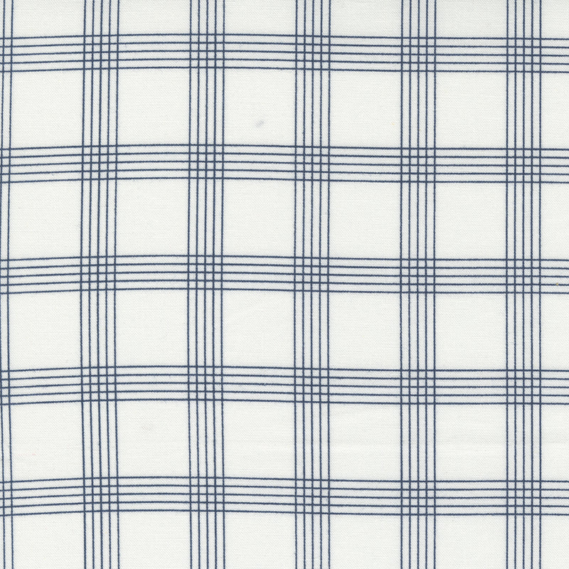 Nantucket Summer - Plaid - Cream Navy