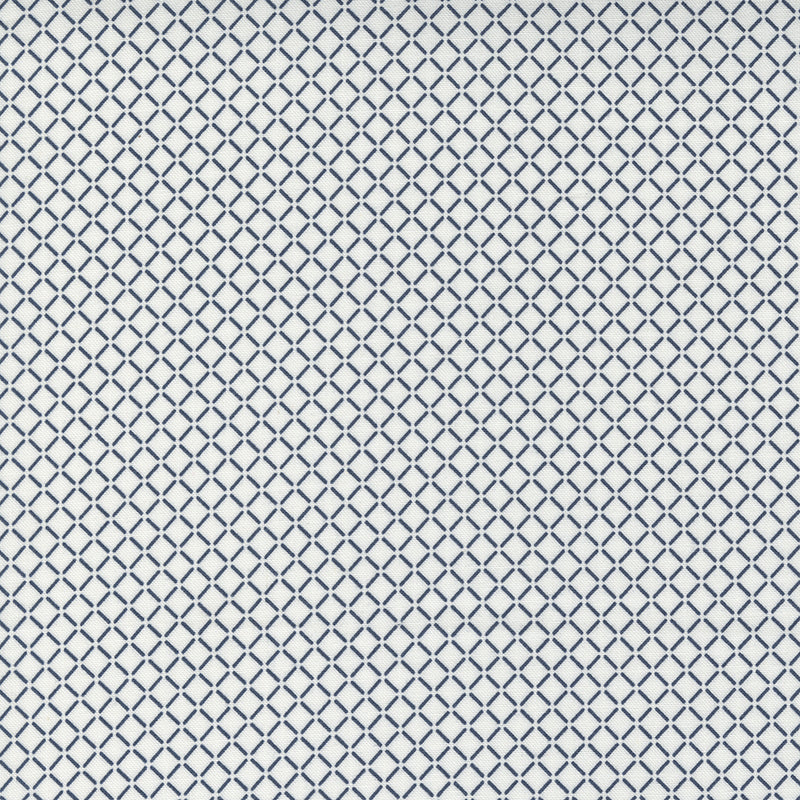 Nantucket Summer - Sail Check - Cream Navy