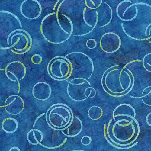 Squiggles, Dots and Lines - Soap Bubbles - French Blue