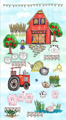 A Trip to the Farm - Panel - Soft Blue