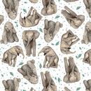 All Big Things Start Small - Elephants - White/Grey