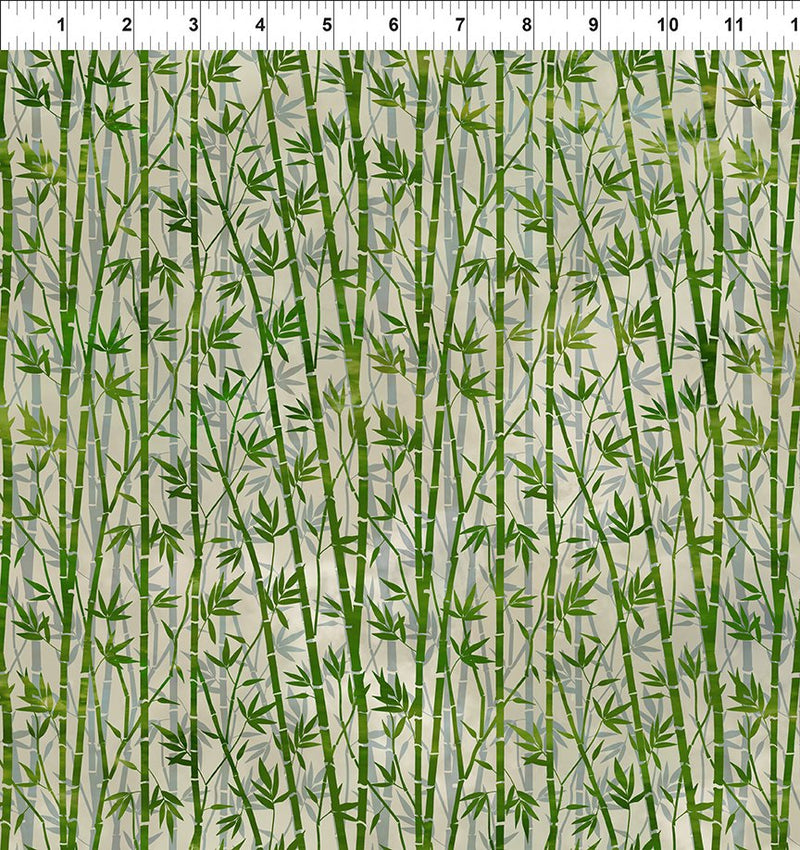 Oriental Gardens - Bamboo - Green