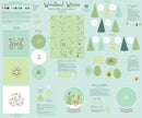 Just Make It! Seasonal - Woodland Winter Panel - Wintermint