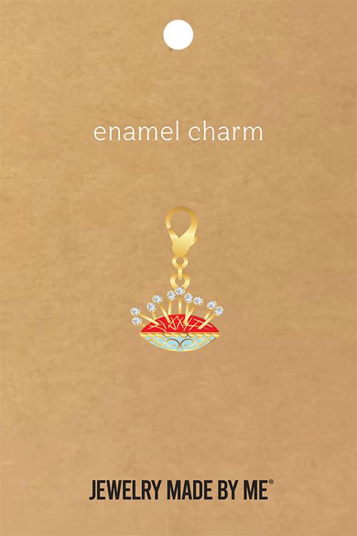 Enamel Charm - Pincushion
