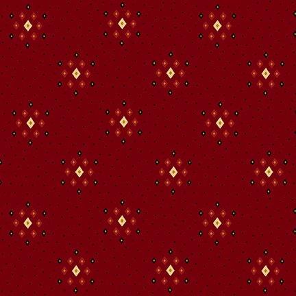 Quiet Grace - Diamond Clusters - Cranberry