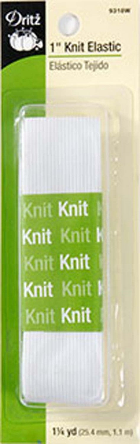 Knit Elastic - White