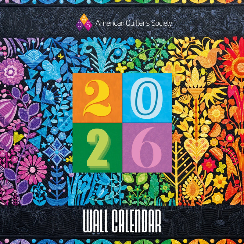 American Quilter's Society 2026 Wall Calendar