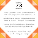 Quilt Block Pattern Set - Sunset