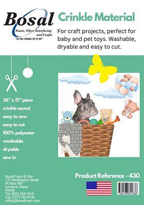 Bosal Crinkle Material for Craft Projects