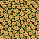 Nature's Symphony - Flowers - Black