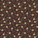 Nature's Symphony - Mushrooms and Berries - Black