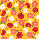 The Bright Side - Daisy and Poppy Flowers - Yellow