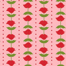 The Bright Side - Flower and Polka Dot Stripe - Light Pink