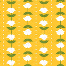The Bright Side - Flower and Polka Dot Stripe - Yellow