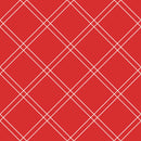 The Bright Side - Windowpane Plaid - Red