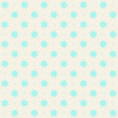 The Bright Side - Eight Point Star and Check - White/Turquoise