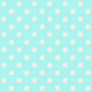 The Bright Side - Eight Point Star and Check - Turquoise