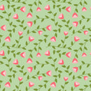 The Bright Side - Viney Flowers - Light Green