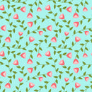 The Bright Side - Viney Flowers - Turquoise