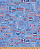 All Mid-Atlantic Shop Hop 2025 - Patriotic Words - Blue