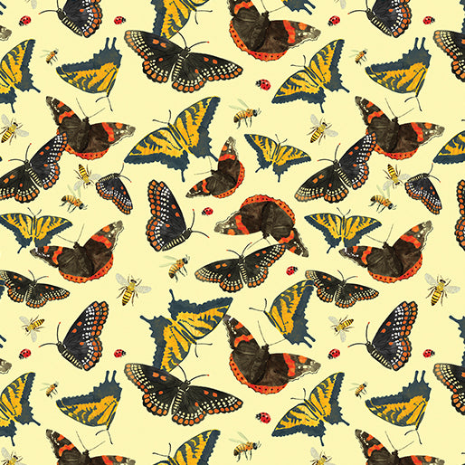 All Mid-Atlantic Shop Hop - Butterflies - Yellow