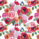 Poppies and Plumes - Main - White