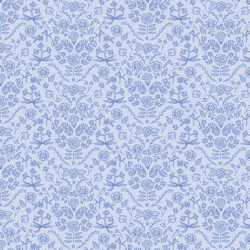 Chloe - Damask - Light Blue