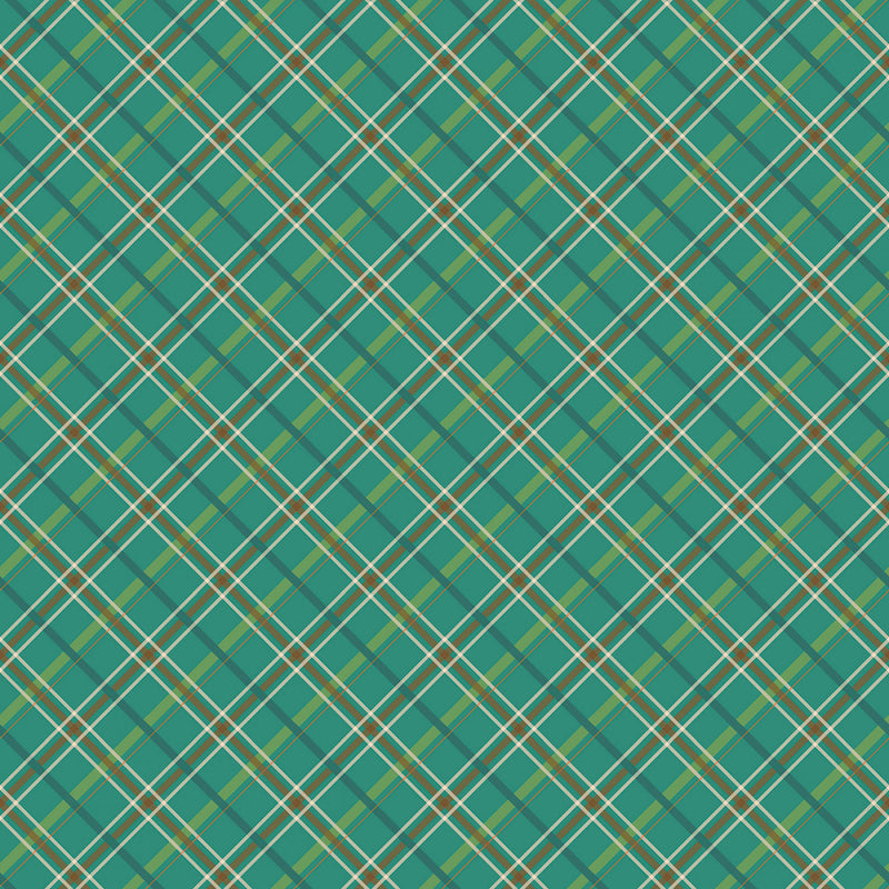 Autumn Afternoon - Plaid - Teal