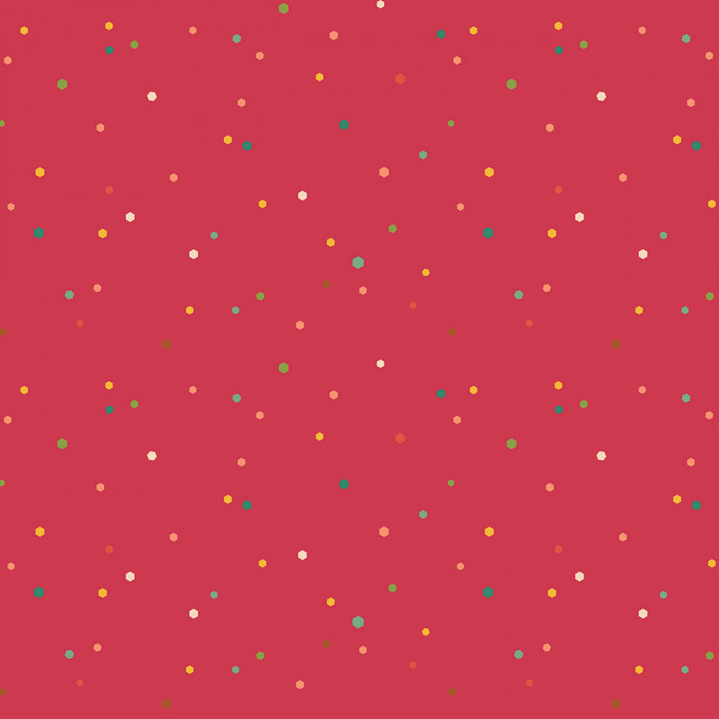 Autumn Afternoon - Hexi Dots - Berry