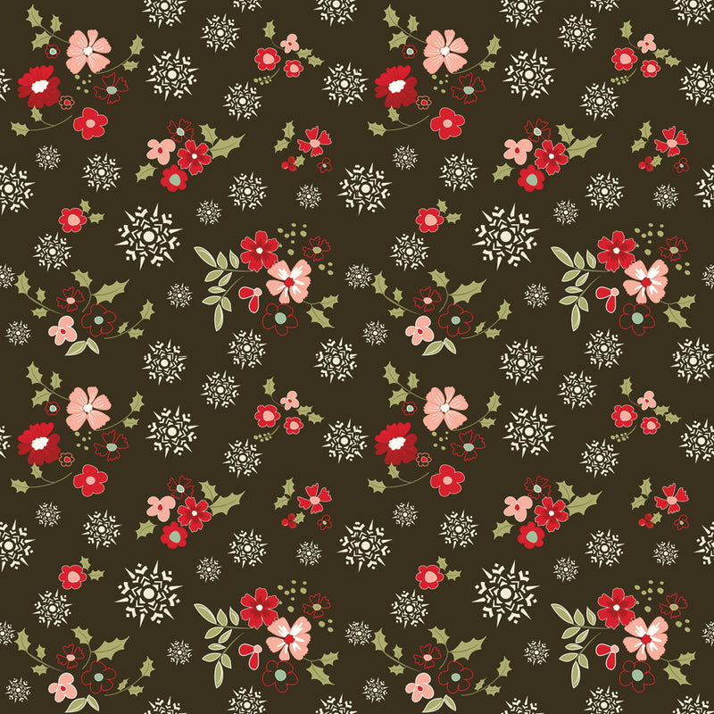 Glisten - Winter Flowers - Mocha