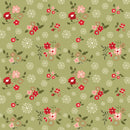 Glisten - Winter Flowers - Olive