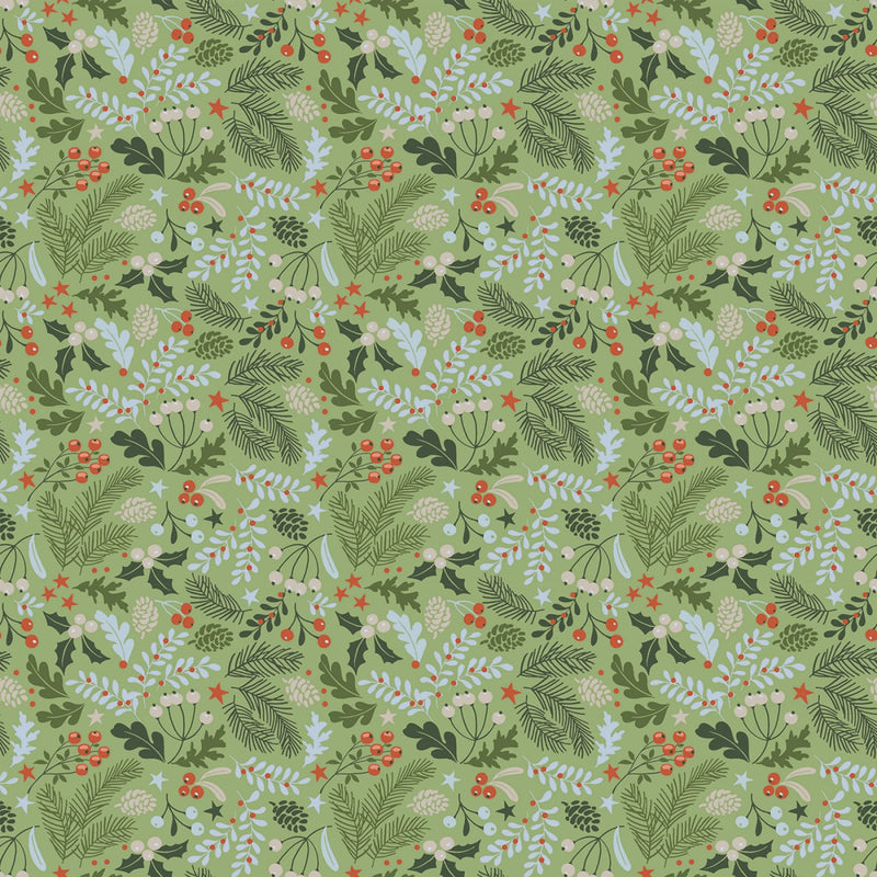Santa's Tree Farm - Berries & Boughs - Green