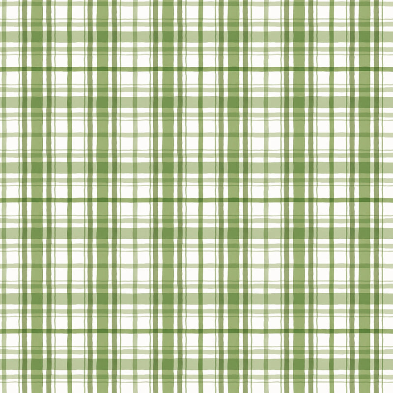 Santa's Tree Farm - Plaid - Green
