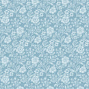 Sweet Cotton Tales - Trailing Blossoms - Blue
