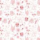 Firework Fields - Independence Toile - White