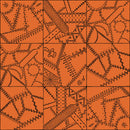 Scary Scraps - Crazy Patchwork - Orange