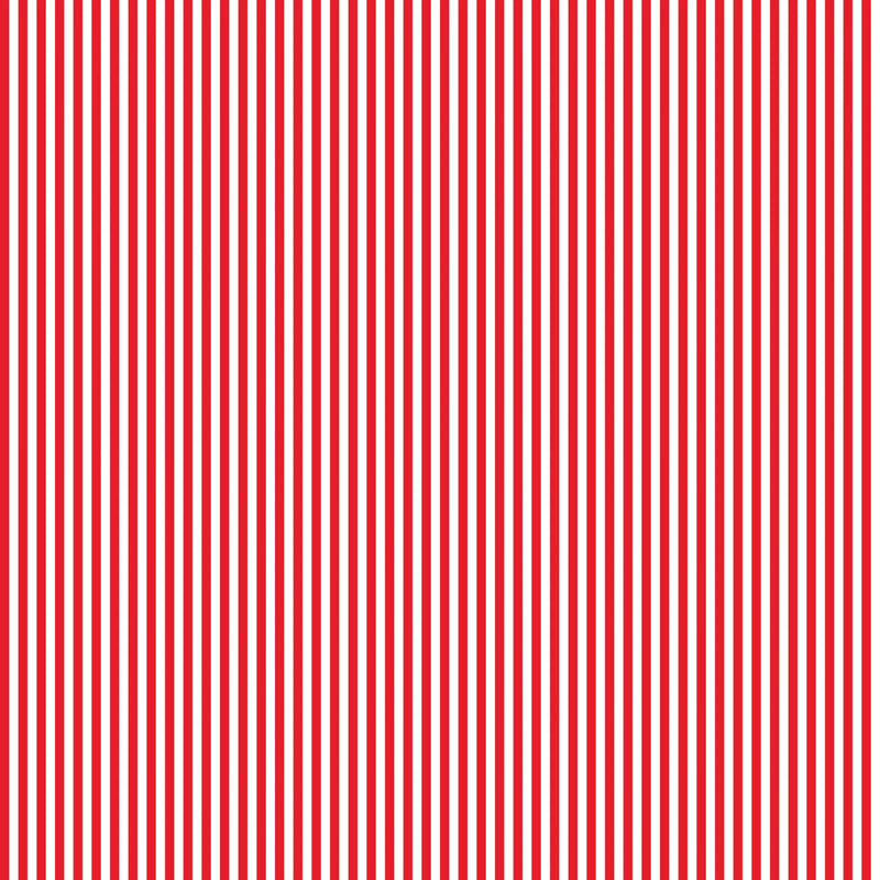 Seasonal Basics - 1/8" Stripe - Red